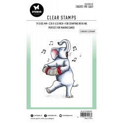 Studio Light Stamp SINGING ELEPHANT by Laurens van Gurp