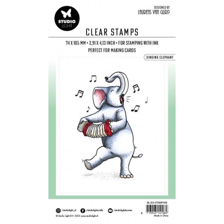 Studio Light Stamp SINGING ELEPHANT by Laurens van Gurp