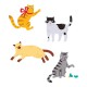 SPELLBINDERS CHRISTMAS CATS ETCHED DIES