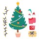 SPELLBINDERS CHRISTMAS CATS ACCESSORIES ETCHED DIES