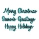SPELLBINDERS MERRY GREETINGS ETCHED DIES