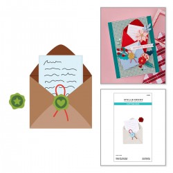 SPELLBINDERS HAPPY POST ENVELOPE ETCHED DIES