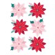 SPELLBINDERS Dear Santa Poinsettias Dimensional Stickers