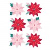 SPELLBINDERS Dear Santa Poinsettias Dimensional Stickers