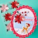 SPELLBINDERS Dear Santa Poinsettias Dimensional Stickers