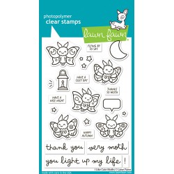 LAWN FAWN CLEAR STAMPS - I LIKE CUTE MOTHS
