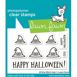 LAWN FAWN CLEAR STAMPS - ALL THE WITCH HATS
