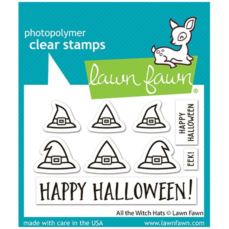 LAWN FAWN CLEAR STAMPS - ALL THE WITCH HATS