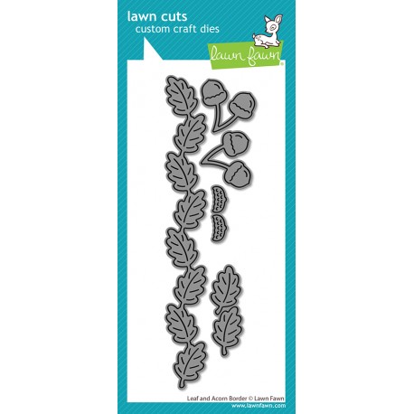 LAWN FAWN DIES - LEAF AND ACORN BORDER DIES