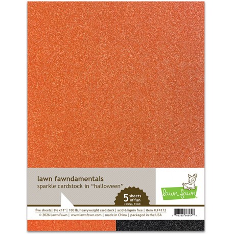 LAWN FAWN SPARKLE CARDSTOCK HALLOWEEN