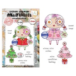 AALL & CREATE Season Of Sparkle A7 Stamp Sets Water Mint by Janet Klein