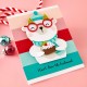 SPELLBINDERS SPECTACULAR CHRISTMAS ETCHED DIES BEAR