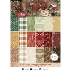 Studio Light Paper pad CHRISTMAS COTTAGE A5 PATTERN PAPER