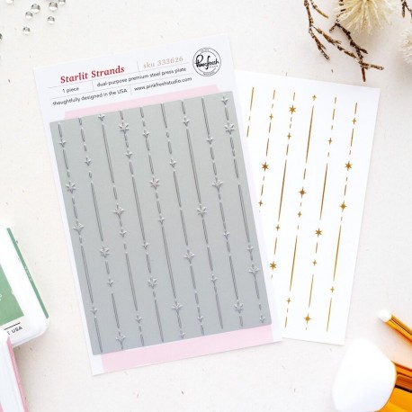 PINKFRESH STUDIO STARLIT STRANDS PRESS PLATE - SEASON OF WONDER