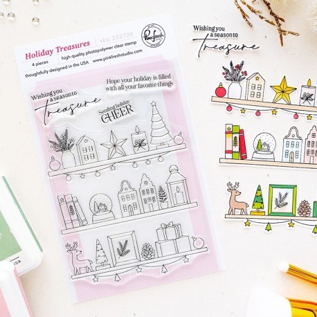PINKFRESH STUDIO HOLIDAY TREASURES CLEAR STAMP - SEASON OF WONDER