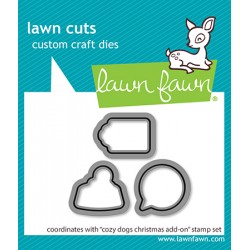 LAWN FAWN DIES -COZY DOGS CHRISTMAS ADD-ON
