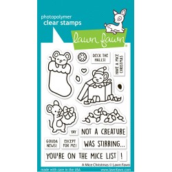 LAWN FAWN CLEAR STAMPS -A MICE CHRISTMAS