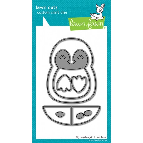 LAWN FAWN DIES - BIG HUGS PENGUIN DIES