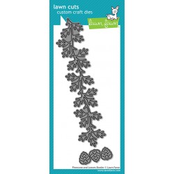 LAWN FAWN DIES - PINECONE AND LEAVES BORDER DIES