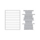 Hero Arts SENTIMENT STRIPS XL BUNDLE BETTERPRESS PLATE & DIES