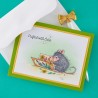 SPELLBINDERS - HOUSE MOUSE HANDMADE GREETINGS CLING RUBBER STAMP