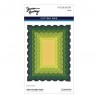 SPELLBINDERS RIPPLE RECTANGLE FRAMES ETCHED DIES