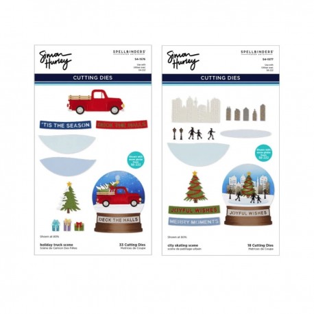 SPELLBINDERS SNOW GLOBE SCENES DIE BUNDLE (2 SETS)