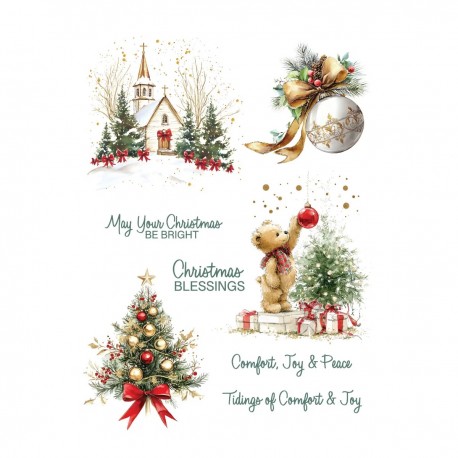 SPELLBINDERS JOYFUL SEASON RUB-ONS
