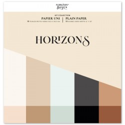 FLORILEGES DESIGN KIT UNIS, 30,5 x 30,5 cm "HORIZONS"