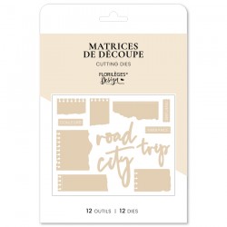FLORILEGES DESIGN OUTIL DE DECOUPE NOTES DE VOYAGE "HORIZONS"