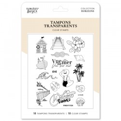 FLORILEGES DESIGN TAMPONS CLEAR VUE SUR MER "HORIZONS"