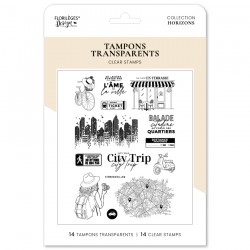 FLORILEGES DESIGN TAMPONS CLEAR CITY TRIP "HORIZONS"