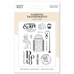 FLORILEGES DESIGN TAMPONS CLEAR SOUVENIR EN PHOTO "HORIZONS"