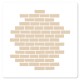 FLORILEGES DESIGN POCHOIR 15X15 cm - MUR DE BRIQUES "HORIZONS"