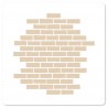 FLORILEGES DESIGN POCHOIR 15X15 cm - MUR DE BRIQUES "HORIZONS"
