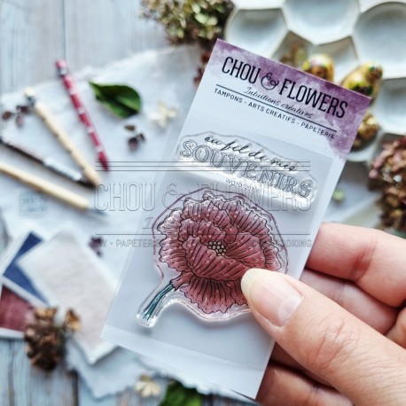 CHOU & FLOWERS TAMPONS CLEAR F LEUR SOUVENIR "La clé des Souvenirs"