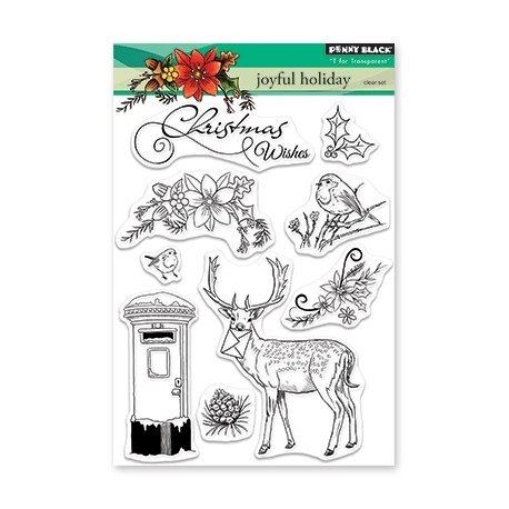 PENNY BLACK Clear Stamps - JOYFUL HOLIDAY