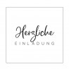 Vaessen Creative • MUNDART Pochoir d'embossage texte HERZLICHE EINLADUNG