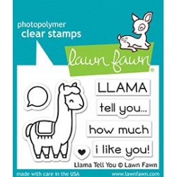 LAWN FAWN CLEAR STAMPS & DIES SET LLAMA TELL YOU