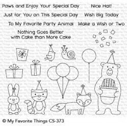 MFT :BIRTHDAY BEAR & FRIENDS CLEAR STAMPS