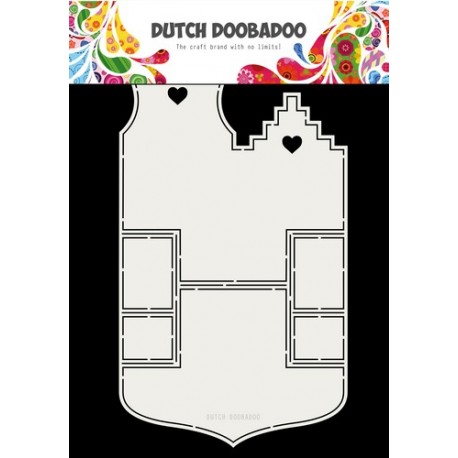 Dutch Doobadoo Fold card art Small houses A4