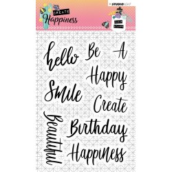 STUDIO LIGHT CLEARSTAMP CREATE HAPPINESS 346