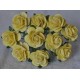 FLOWERS MULBERRY ROSE 15 MM LIGHT YELLOW, 10 PCES