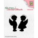 NELLIES CHOICE CLEARSTAMP ANGEL GIRL AND BOY