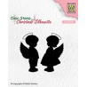 NELLIES CHOICE CLEARSTAMP ANGEL GIRL AND BOY