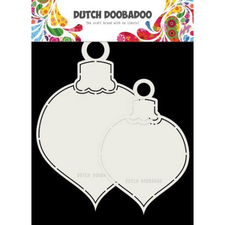 Dutch Doobadoo Fold card art 2x BOULES DE NOEL max 13x19cm 470.713.721