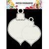 Dutch Doobadoo Fold card art 2x BOULES DE NOEL max 13x19cm 470.713.721