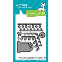 LAWN FAWN CUTS BUILD A HOUSE CHRISTMAS ADD -ON