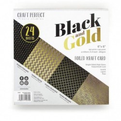 Tonic Studios • Craft perfect embossed 6x6" black & gold
