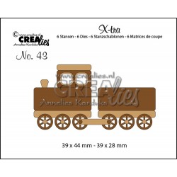 Crealies XTRA wagon train small, 6 dies